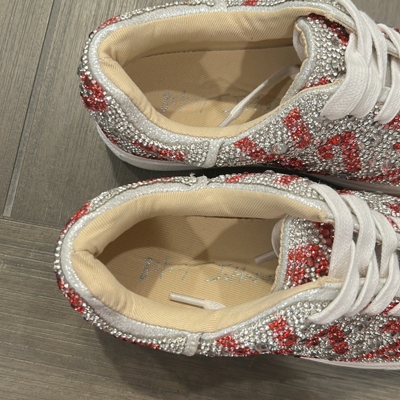 Betsey Johnson Candy Cane Embellished Sneakers - Picture 5 of 11